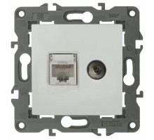 Розетка RJ45+TV Эра 14-3110-01 Б0034314