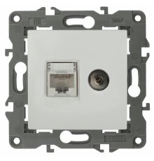 Розетка RJ45+TV Эра 14-3110-01 Б0034314