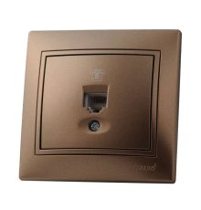 Розетка телефонная евро Lezard Mira 701-3131-137
