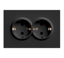 Розетка 2-местная с защитной шторкой Stekker RST16-5114-05 Эмили 49856