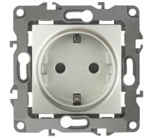 Розетка 2P+E Schuko со шторками Эра 12-2102-15 Б0019326