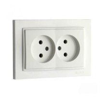 Розетка двойная без земли Mono Electric Despina 16А 250В слоновая кость 102-010005-121 Розетка двойная без земли Mono Electric Despina 16А 250В слоновая кость 102-010005-121