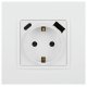 Розетка со шторками с USB type-A+C Эра Elegance 14-4108-01М Б0067710