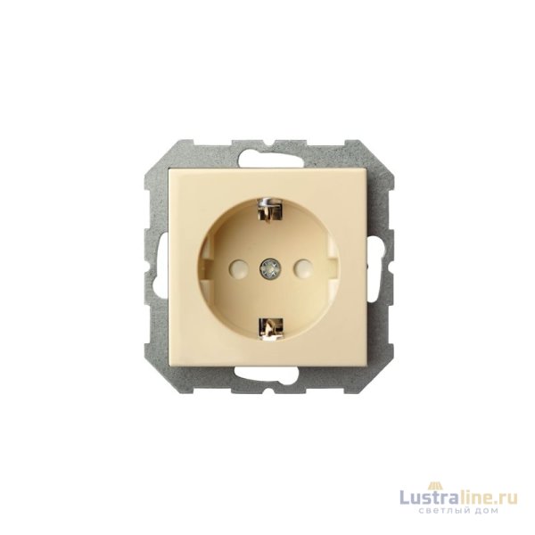 Розетка с заземлением и шторками Liregus Epsilon 28-0663