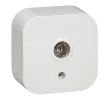Розетка TV Legrand Quteo белая 782215