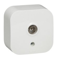 Розетка TV Legrand Quteo белая 782215