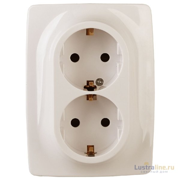 Розетка 2x2P+E Schuko Эра 12-2006-02 Б0038809