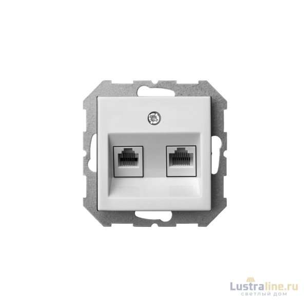 Розетка компьютерная двойная (RJ45) Liregus Epsilon 28-033