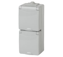 Розетка 2х2P+E Эра 11-2608-03 Б0036003