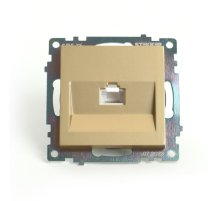 Розетка компьютерная 1-местная RJ-45 Stekker Катрин GLS00-7107-08 49227