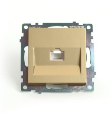 Розетка компьютерная 1-местная RJ-45 Stekker Катрин GLS00-7107-08 49227