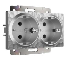 Розетка Werkel Hammer серебряный 4690389162954