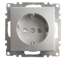 Розетка 1-местная с/з с защитной шторкой Stekker Катрин 39582 Розетка 1-местная с/з с защитной шторкой Stekker Катрин 39582