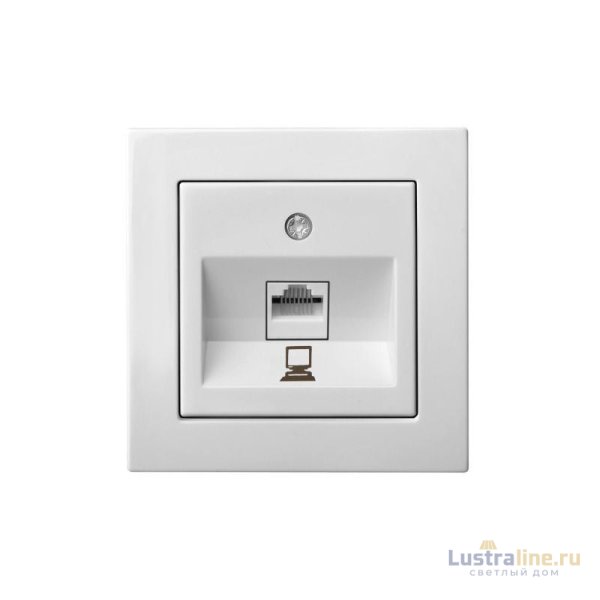 Розетка компьютерная одинарная (RJ45) Liregus Epsilon 28-032