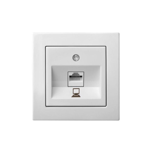 Розетка компьютерная одинарная (RJ45) Liregus Epsilon 28-032