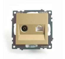 Розетка TV + компьютерная RJ-45 Stekker Катрин GLS00-7106-08 49230