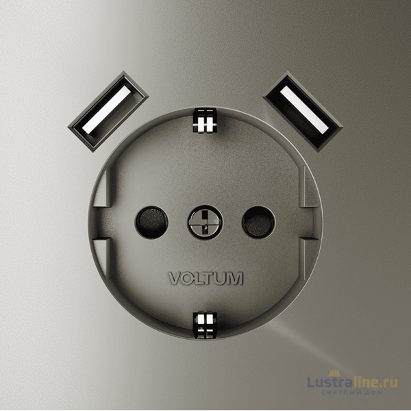 Розетка с USB, А+А Voltum S70 VLS040404