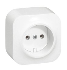 Розетка 2К Legrand Quteo 16A 250V б/з белая 782210