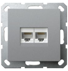 Интернет розетка Jasmart двойная S разъем RJ45х2 (8/8) G6106S