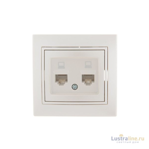 Розетка компьютерная двойная Lezard Mira 701-3030-141