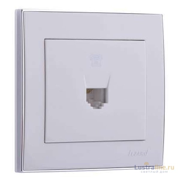 Розетка телефонная евро Lezard Rain 703-0225-137