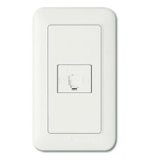 Розетка 1-местная телефонная SHIN DONG-A WST 1423 WH