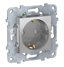 Розетка Schneider Electric Unica New с/з без шторок NU505630