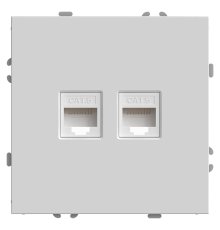 Розетка компьютерная 2-местная RJ-45 Stekker RST00-5111-01 Эмили 49874