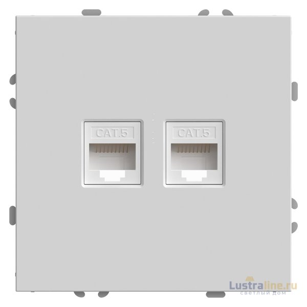 Розетка компьютерная 2-местная RJ-45 Stekker RST00-5111-01 Эмили 49874