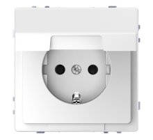 Розетка Schneider Electric Merten D-Life 16A с/з и крышкой MTN2310-6035