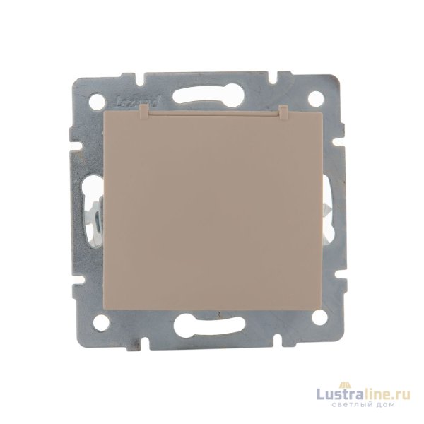 Розетка с/з с крышкой Lezard Karina 707-0388-123