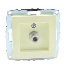 Розетка TV концевая с экраном Mono Electric Despina-Larissa крем 500-001705-138