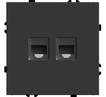 Розетка компьютерная 2-местная RJ-45 Stekker RST00-5111-05 Эмили 49848