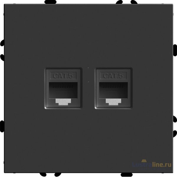 Розетка компьютерная 2-местная RJ-45 Stekker RST00-5111-05 Эмили 49848
