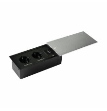 Блок розеток JX (Slide Top) (2 секции + 2 USB с кабелем питания) Mebax 00-00002888