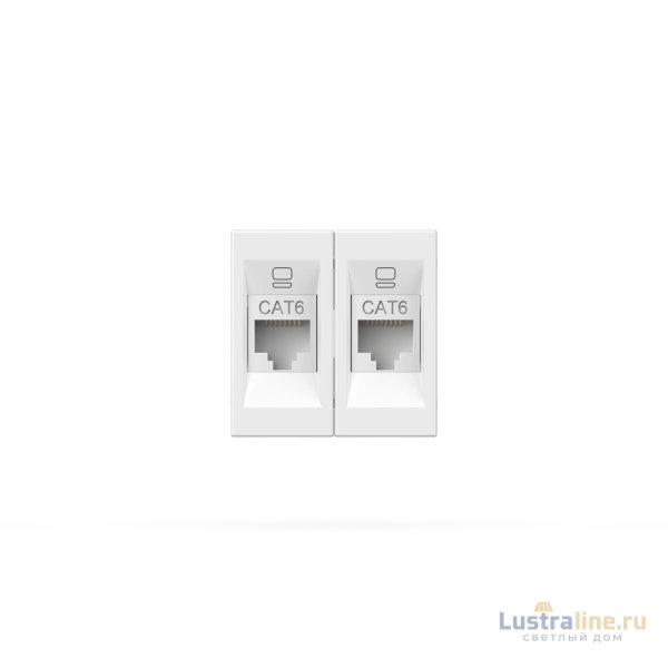 Розетка компьютерная двухместная (Cat 6) ELBI Moda Vox 611-040232-248