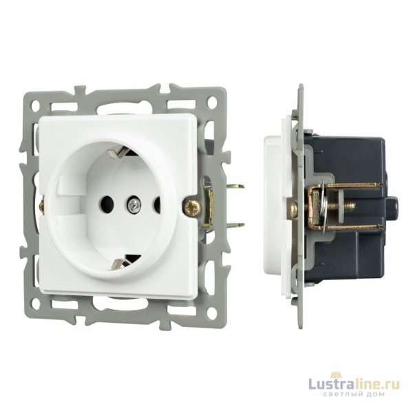 Механизм электрической розетки Arlight SCT-GP-MEU-PL-WH (250V, 16A) 043739