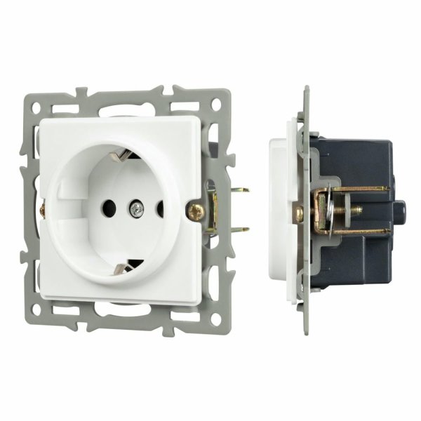 Механизм электрической розетки Arlight SCT-GP-MEU-PL-WH (250V, 16A) 043739