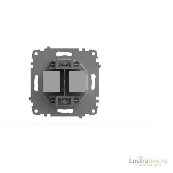 Розетка компьютерная двухместная ( Cat 6) ELBI Zena Vega 609-015600-248