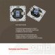Розетка RJ45 Arte Milano 206.45-1.shampan