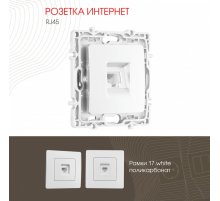 Розетка RJ45 Arte Milano 217.45-1.white