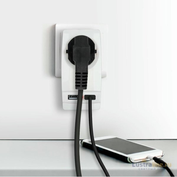 Разветвитель электрический Эра SP-1e-USB-W Б0026332