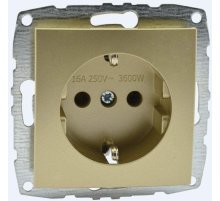 Розетка с заземлением Mono Electric Despina-Larissa 16А 250В титан 500-002221-117
