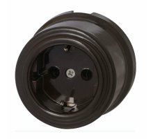 Розетка с заземляющим контактом Bironi Лизетта B1-101-02