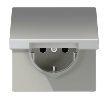 Розетка 2K+З с крышкой Jung AL1520KL Розетка 2K+З с крышкой Jung AL1520KL