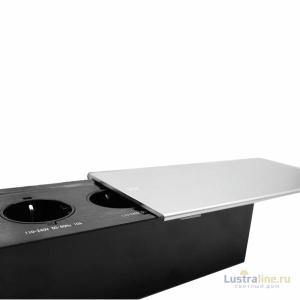 Блок розеток JX (Slide Top) (2 секции + 2 USB с кабелем питания) Mebax 00-00002888
