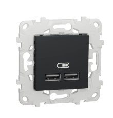 Розетка компьютерная USBx2 Schneider Electric Unica New NU541854