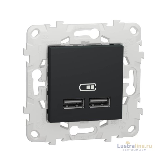 Розетка компьютерная USBx2 Schneider Electric Unica New NU541854