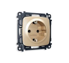 Комплект механизма розетки с/з со шторками Ambrella Volt Omega MO607010