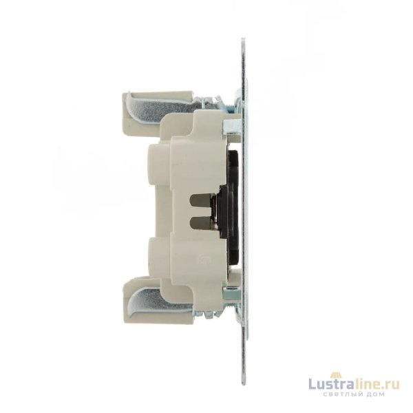 Розетка двойная б/з Lezard Karina 707-0200-128B